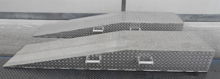 rampe in alluminio da 250 cm con maniglie